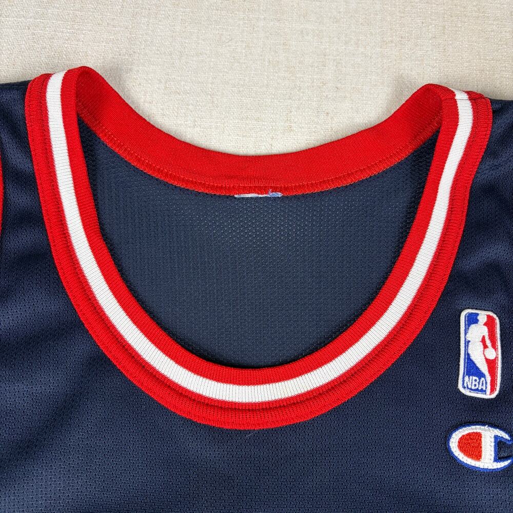 Vintage Champion Hakeem Olajuwon Houston Rockets Sz 44 NBA Jersey - Picture 3 of 6